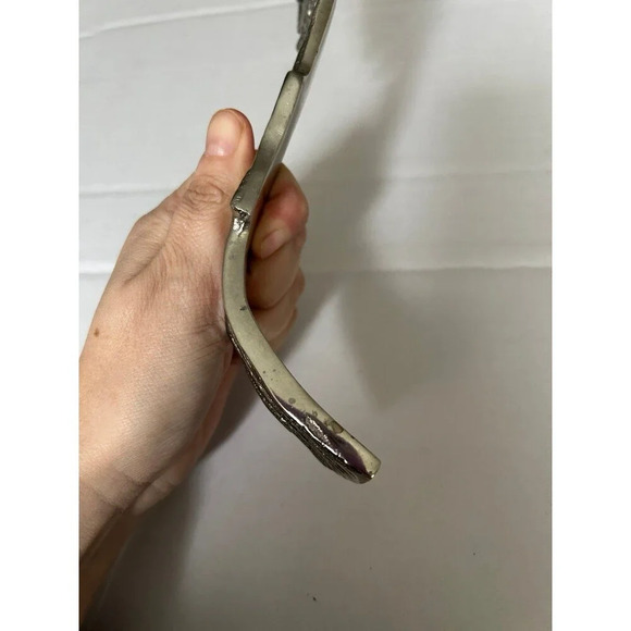 Metal Owl Spoon Rest Laddle Rest Silver Color - Picture 4 of 11